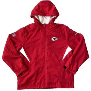 Kansas City Chiefs NFL On-Field Apparel Full-Zip Jacket Reebok Mens XL
